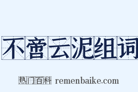 不啻云泥组词是什么意思的图片
